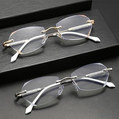 Eterlens 縁無しブルーライトブルーライト防止老眼メガネ-Eterlens