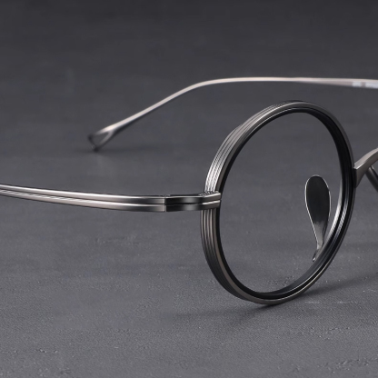 Eterlens 時の円環コレクション｜12.5g 高級感のあるスプラウトパットメガネ｜匠の技が光る一本