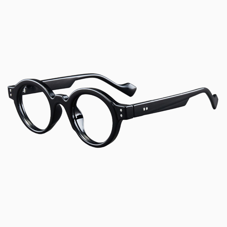 【時の円環コレクション】Eterlens｜匠の技が光る レトロ風太セルラウンド型老眼鏡｜ブルーライトカット｜知的で落ち着いた印象