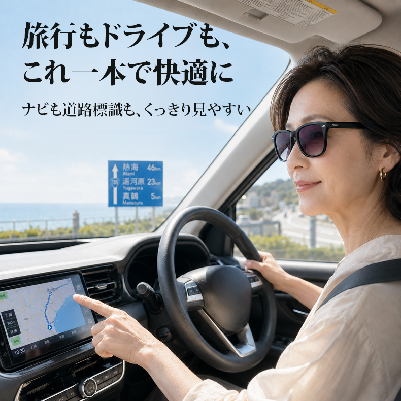 グラデーションカラーレンズ女性用｜遠近両用 紫外線対策｜老眼鏡・サングラスの2in1 | Wellington SunReader | Eterlens
