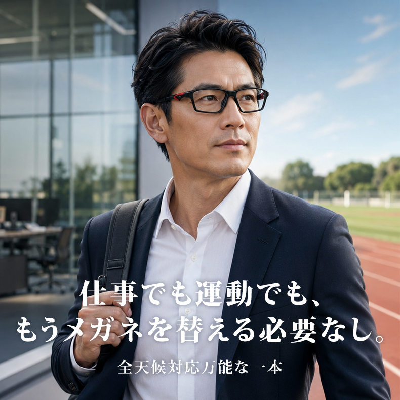 【モジュラス】TR90超軽量｜ブルーライトカット｜調光｜老眼鏡