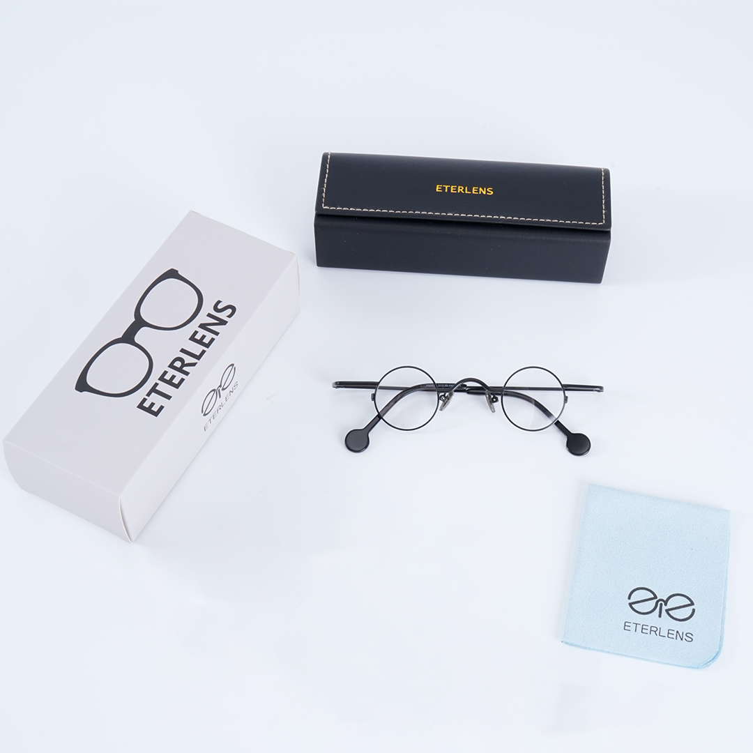 Eterlens 時の円環コレクション|  教授メガネ | おしゃれな小さめラウンドフレーム |  │ブルーライトカット | レトロ風メガネ