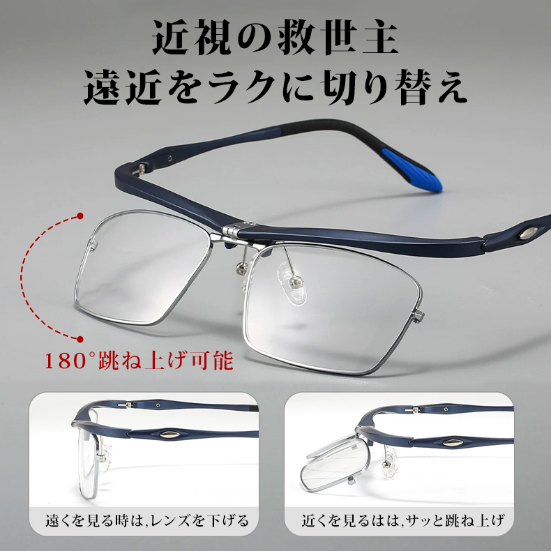 Eterlens|超軽量跳ね上げ式スポーツ用リーディンググラス 商品画像 3
