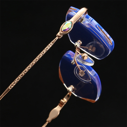 Eterlens新作ダイヤモンドカットリムレスファッション老眼鏡-Eterlens