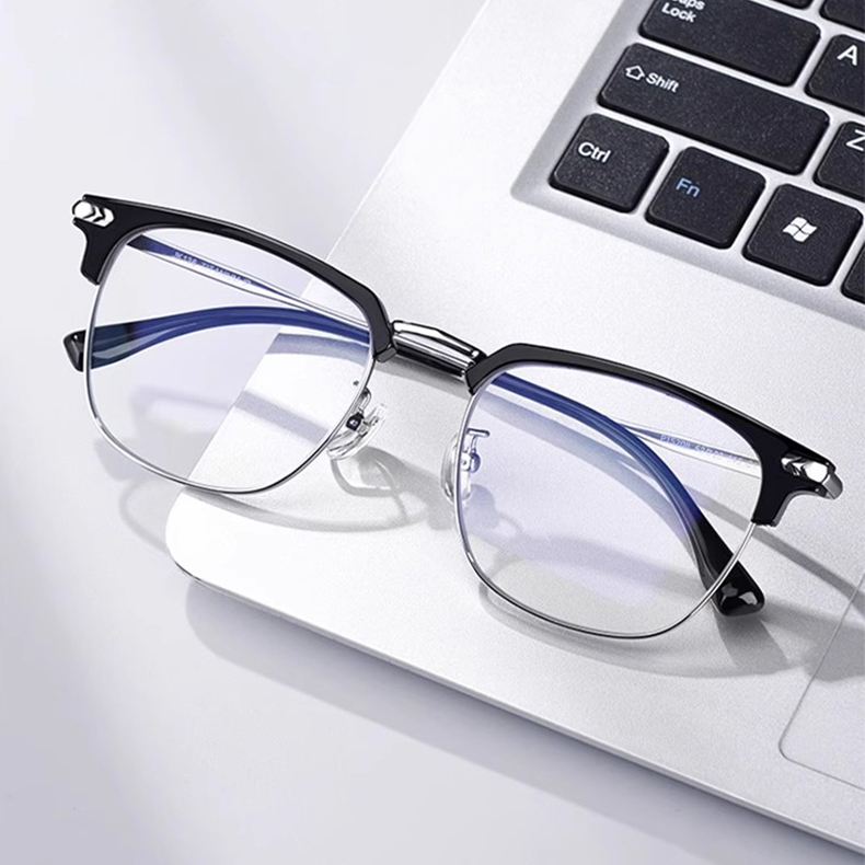 洗練された印象を与える スクエア型メガネ | Square BlueGuard - 商品画像 5/11