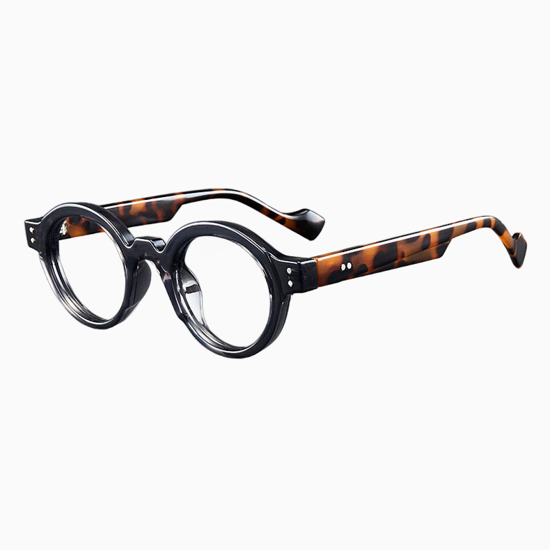 【時の円環コレクション】Eterlens｜匠の技が光る レトロ風太セルラウンド型老眼鏡｜ブルーライトカット｜知的で落ち着いた印象