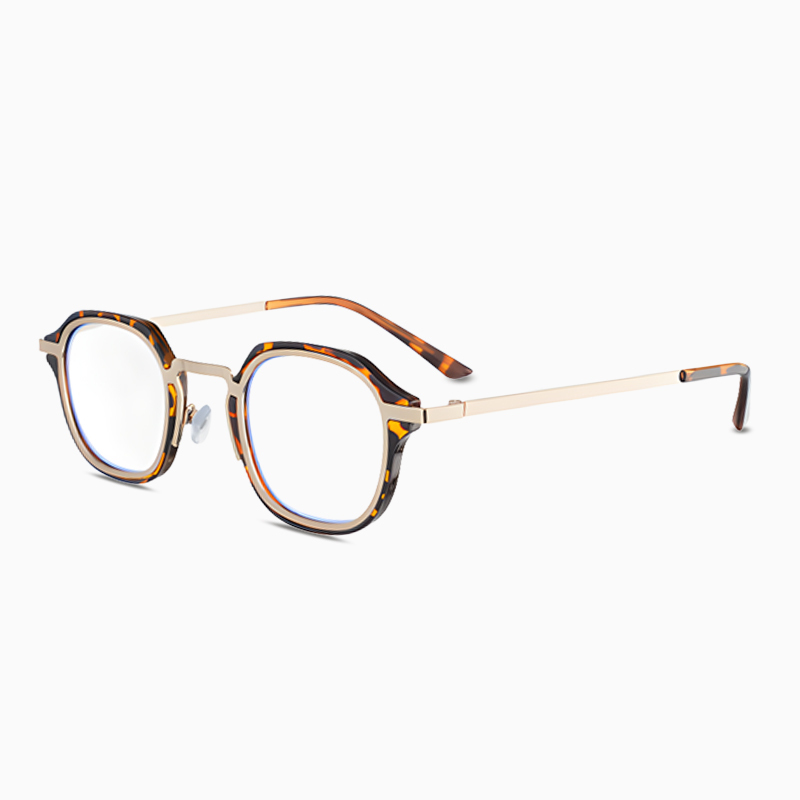 Eterlens レトロ風ラウンドフレームブルーライトカットメガネ-Eterlens