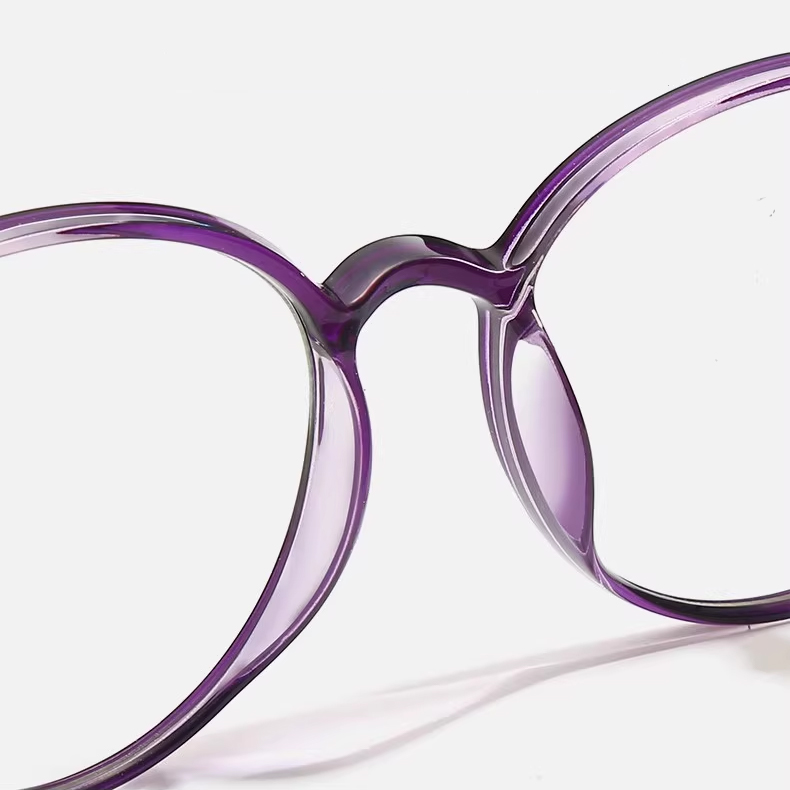 【8g超軽量・二重焦点対応】Eterlens｜TR素材「Airy Purple」｜肌映え半透明ボストン型｜締め付けゼロ 超軽量｜単焦点・ブルーライトカット｜大人の素顔を上品に彩る - 商品画像 10/14 (Boston Progressi