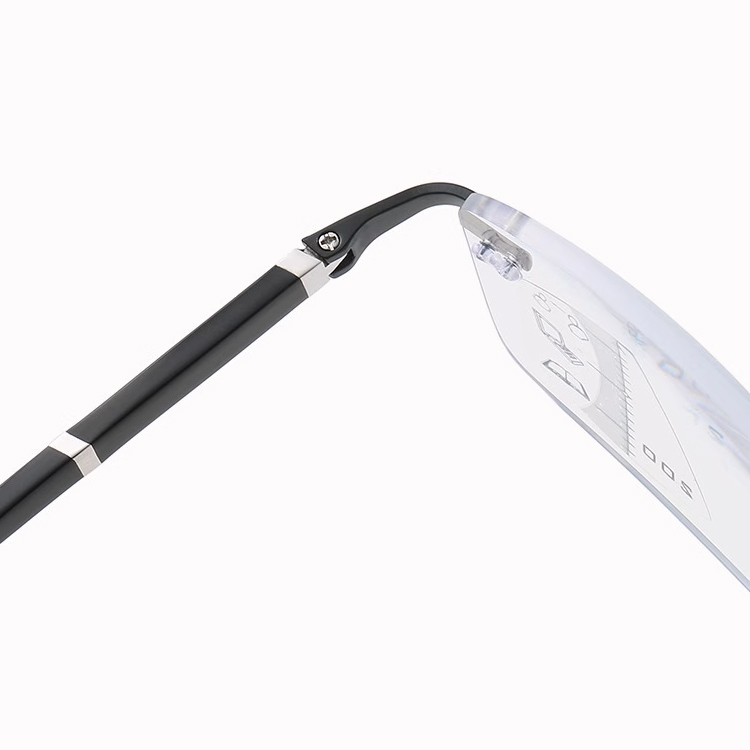 KL Eterlens 遠近両用 調光メガネ【ゼロ・フレックス】かけている事を忘れる超軽量ツーポイント(縁なし) | 1本で3役 | ブルーライトカット 老眼鏡 