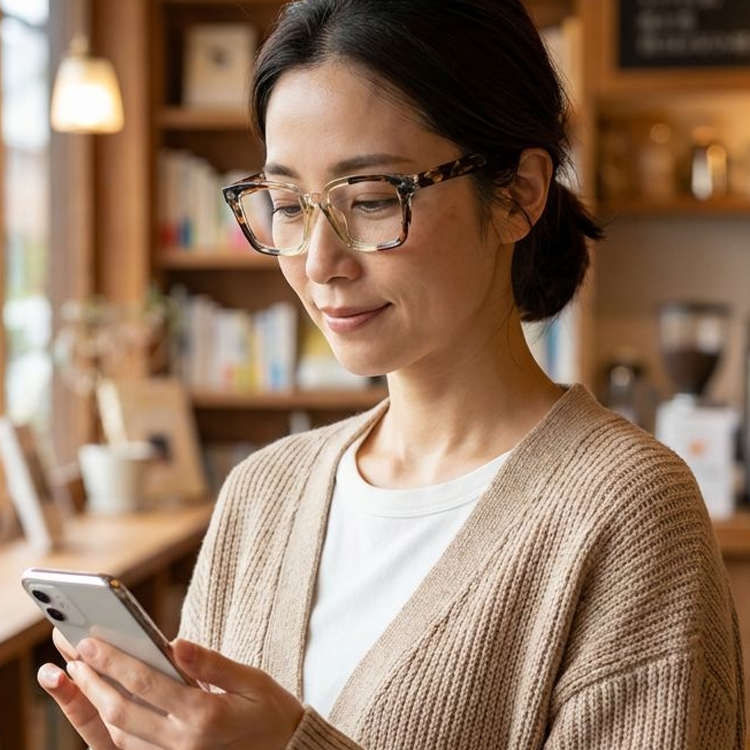 【トレンド感満載・小顔効果】Eterlens 老眼鏡 おしゃれ スクエアメガネ | TR超軽量フレーム | ブルーライトカット・個性的ファッション