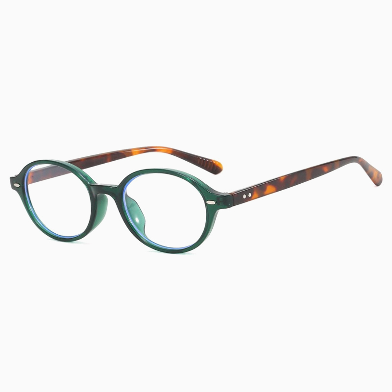 【小顔効果・レトロ可愛い】Eterlens 老眼鏡 おしゃれ 丸メガネ ｜ べっこう柄超軽量ラウンドフレーム ｜ ブルーライトカット・大人女性向け