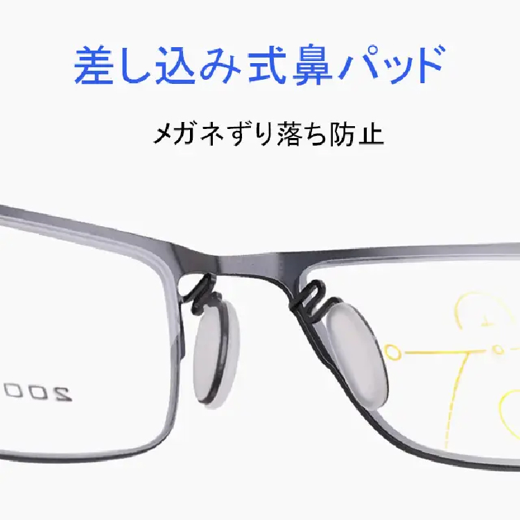 Eterlens 累進多焦点遠近両用ブルーライトカット老眼鏡-Eterlens