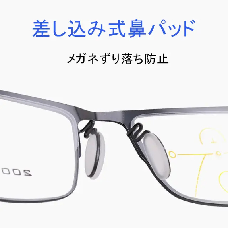 Eterlens 累進多焦点遠近両用ブルーライトカット老眼鏡-Eterlens