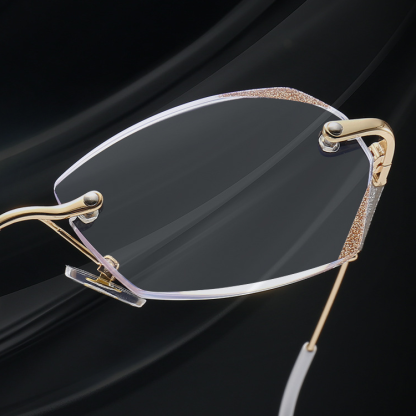 Eterlens 縁無しブルーライトブルーライト防止老眼メガネ-Eterlens