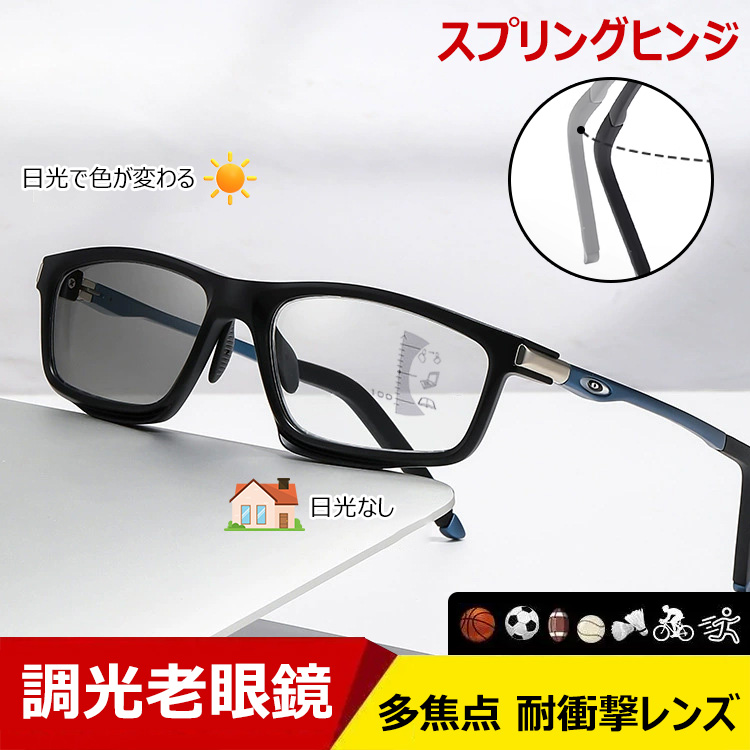 eyebrella Readers W +3.00 老眼鏡 ダークブルー LookLoop Reading Glasses 老眼鏡