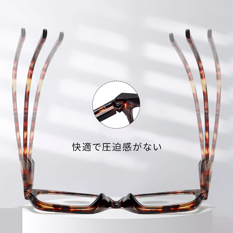 Eterlens 知性の窓  | ブルーライトカット老眼鏡ビッグフレームウェリントン型-White tortoise shell - 商品画像 7/17 (Wellington BlueGuard)