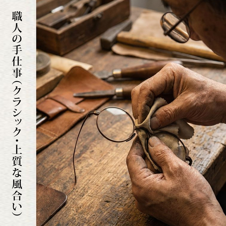 Eterlens KL 時の円環コレクション『刻』｜8.8g 超軽量のチタン製レトロラウンドメガネ｜度付き可能｜匠の技が光る一本 商品画像 10