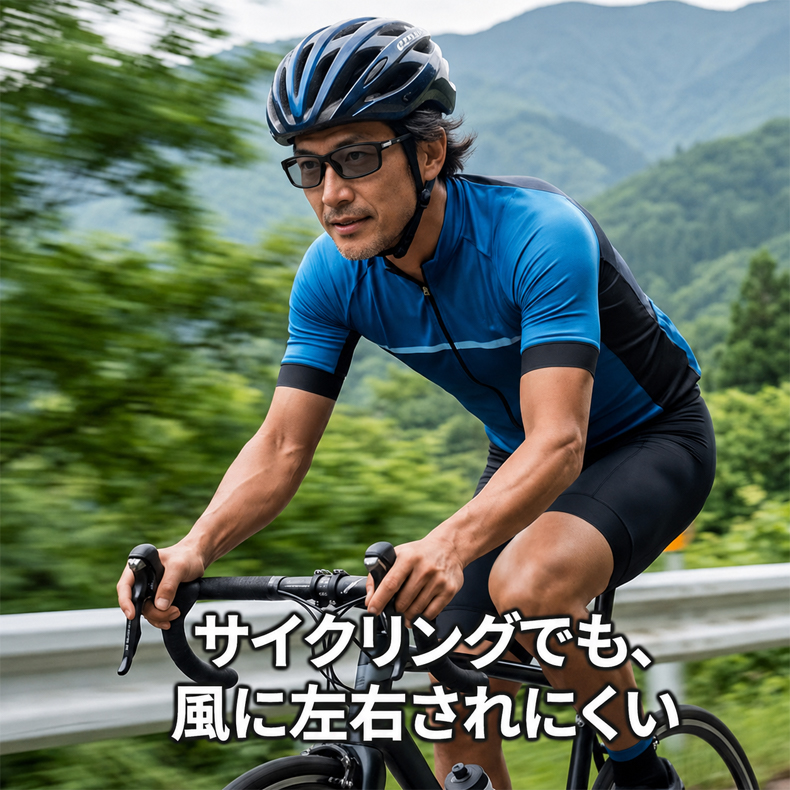【調光・遠近両用】Eterlens 老眼鏡 おしゃれ スクエア | スマート調光・ブルーライトカット | スポーティデザイン・アウトドア兼用-Black