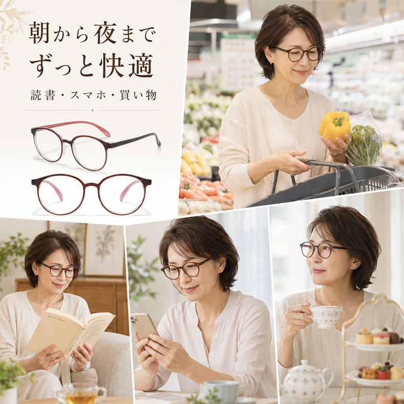 [Copy]超軽量ブルーライトカット若見え老眼鏡 | Boston BlueGuard | Eterlens