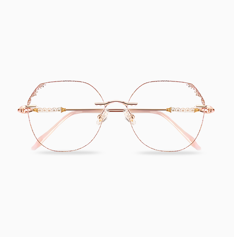 Eterlens ブルーライトカット老眼鏡 | パール装飾  | ファッショナブルで若見え | 形状記憶金属素材-Eterlens