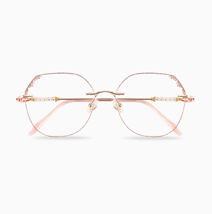 Eterlens ブルーライトカット老眼鏡 | パール装飾  | ファッショナブルで若見え | 形状記憶金属素材-Eterlens