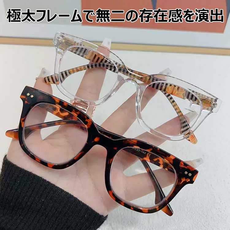 メガネ業界の常識をぶっ壊す ブルーライト対策太縁ビッグフレーム老眼鏡 | Wellington BlueGuard - 商品画像 4/12