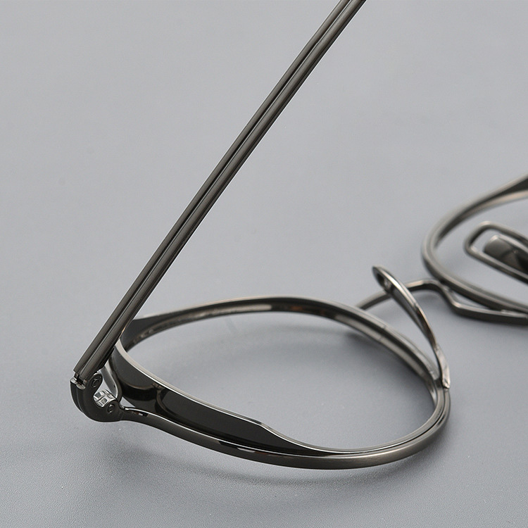 【13.7g・キーホールブリッジ】Eterlens メガネ 度付き おしゃれ 純チタン | アンティークブロンズ・ボストン | 知識人・レトロ・軽量 - 商品画像 6/17 (Boston RxReady)