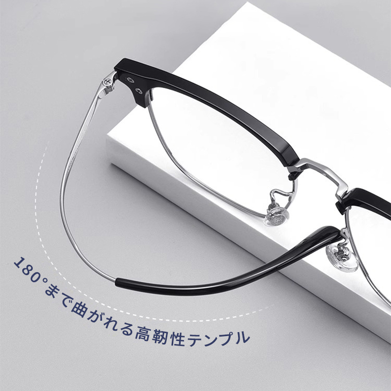 洗練された印象を与える スクエア型メガネ | Square BlueGuard - 商品画像 7/11