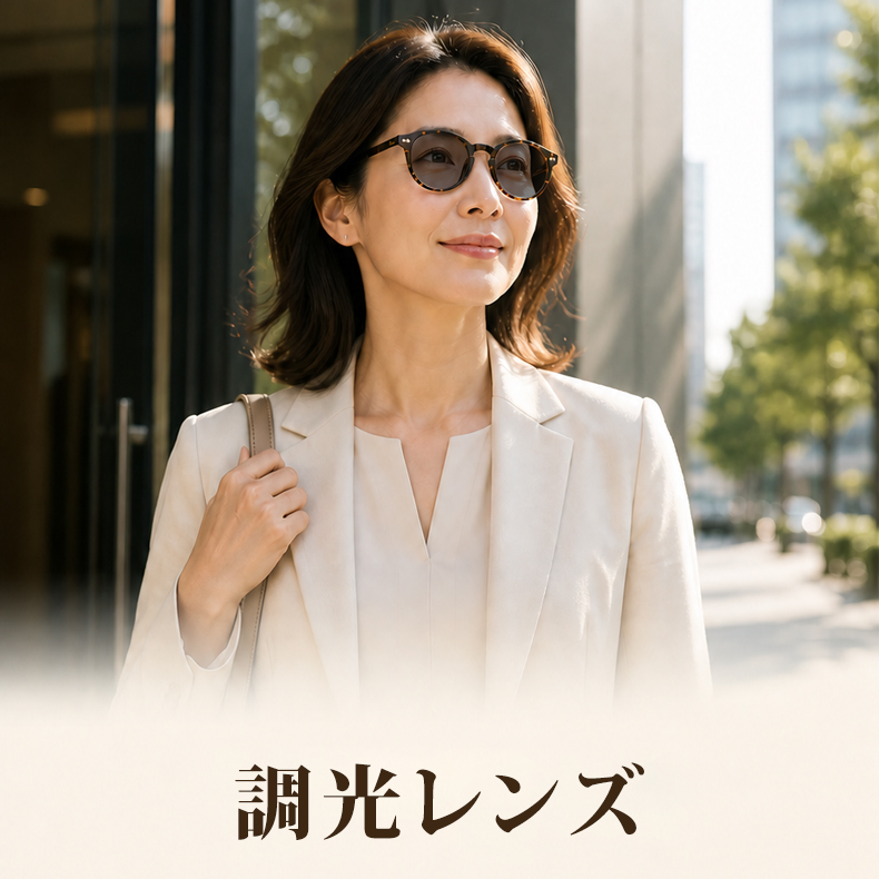 【1本3役】Eterlens | クラシックとモダンが調和するボストンフレーム｜遠近両用・調光レンズ搭載｜街歩きから釣りまで活躍