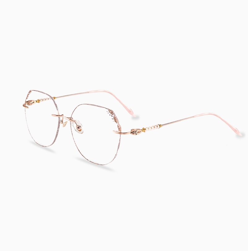 Eterlens ブルーライトカット老眼鏡 | パール装飾  | ファッショナブルで若見え | 形状記憶金属素材-Eterlens