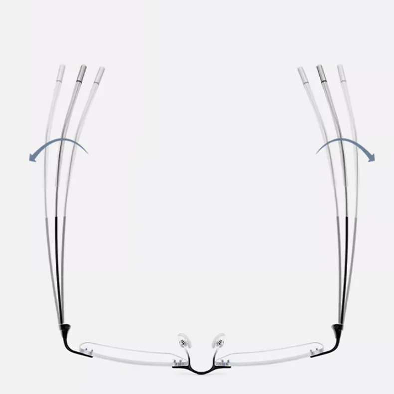 Eterlens 15g ミニマリストフレームレスブルーライトカット老眼鏡 | 軽量で目にやさしい・快適な読書をサポート | オフィスやレジャーに欠かせない - 商品画像 9/13 (Rimless BlueGuard)