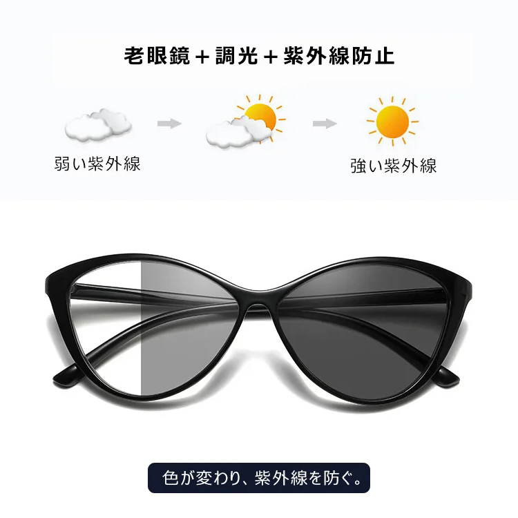 フォックス型 欧米風フォックス型のブルーライトカットメガネ | Fox Photo | Eterlens