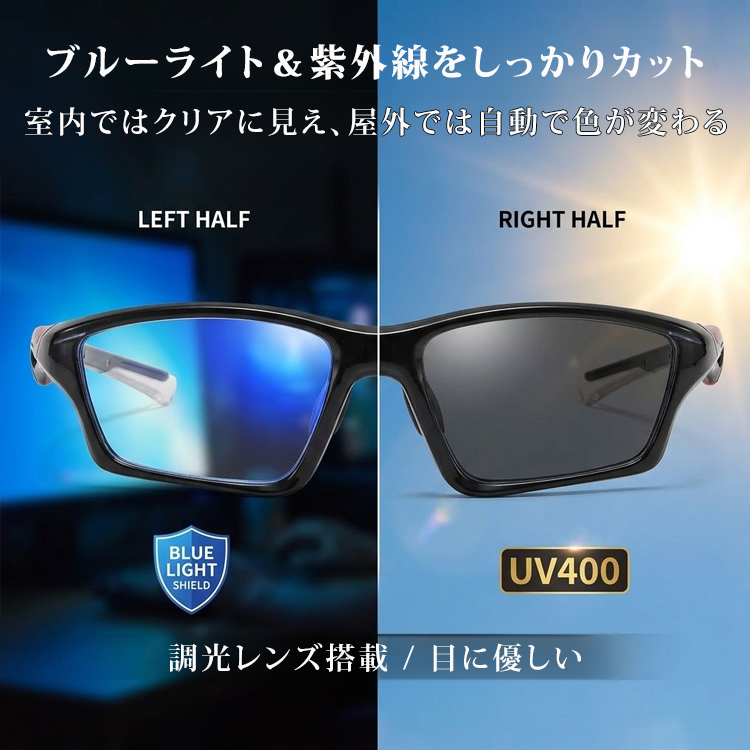 【全方位カスタムフィット】Eterlens 高機能アイウェア【モジュラス】| あなたの顔に完璧に適合するシステム | 遠近・調光レンズ搭載 | TR90超軽量ブルーライトカットスポーツリーディンググラス