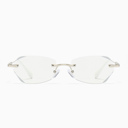 Eterlens｜ラメ入りテンプルリムレス老眼鏡｜樹脂レンズ｜エレガントでスタイリッシュ