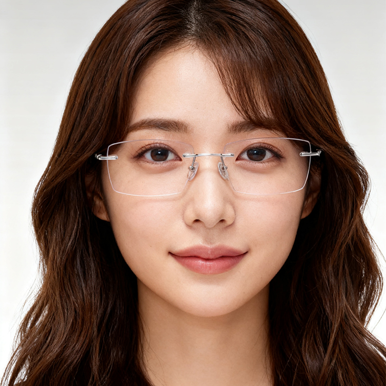 Eterlens 15g ミニマリストフレームレスブルーライトカット老眼鏡 | 軽量で目にやさしい・快適な読書をサポート | オフィスやレジャーに欠かせない - 商品画像 5/13 (Rimless BlueGuard)