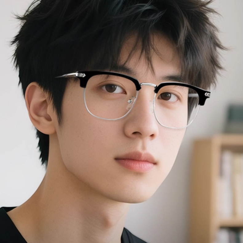 洗練された印象を与える スクエア型メガネ | Square BlueGuard - 商品画像 4/11