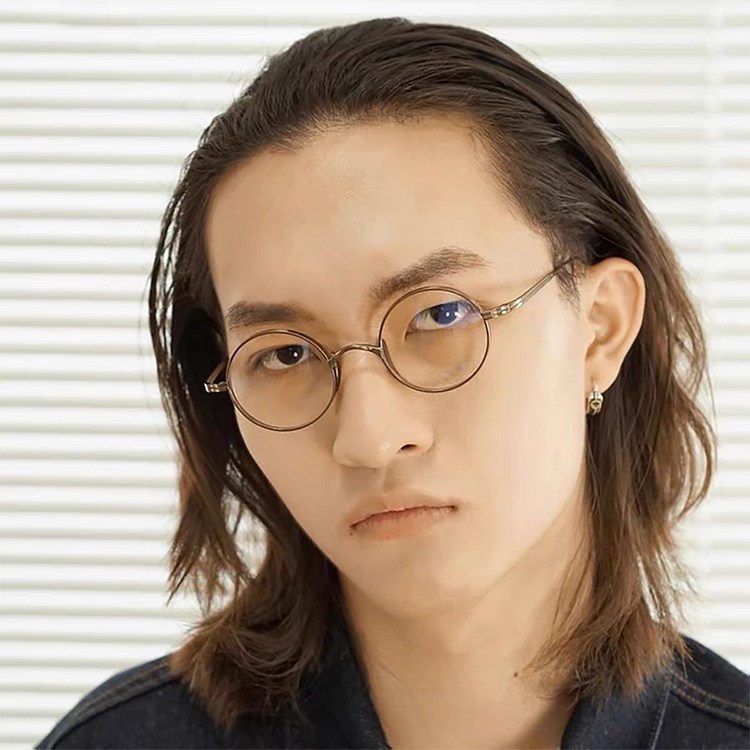 【時の円環・8.8g耐衝撃】Eterlens 職人魂が宿る『刻』コレクション | 純チタン製 極細レトロラウンド | 掛けていることを忘れる軽さ|度付き対応メガネ - 商品画像 4/19 (Round RxReady)