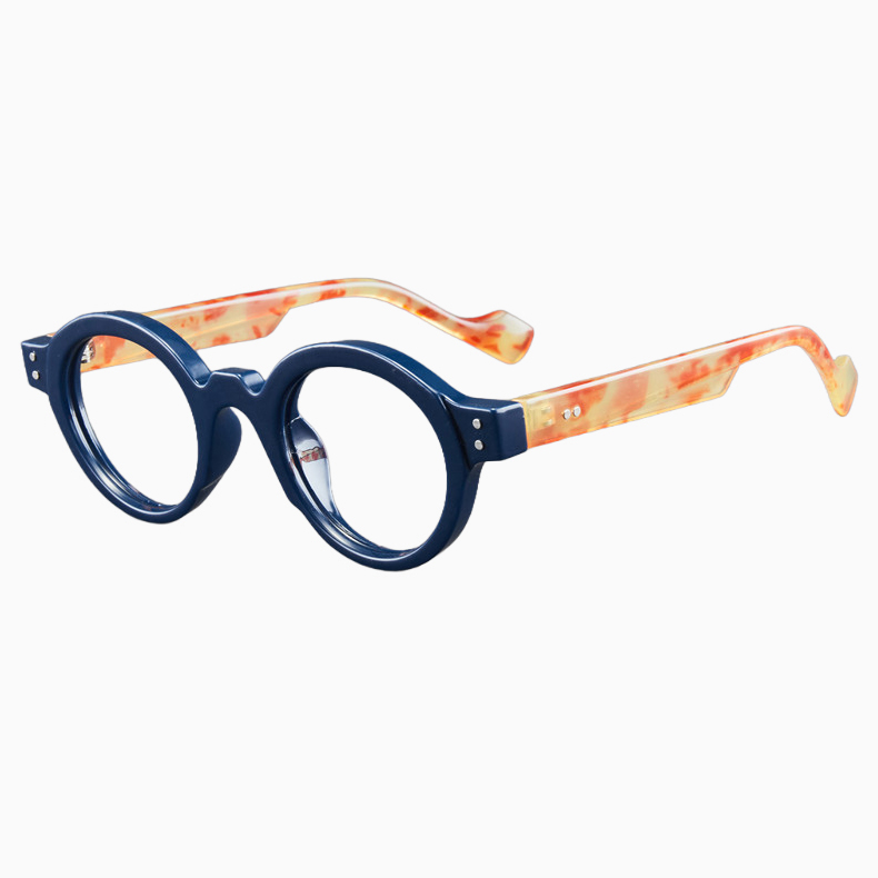 【時の円環コレクション】Eterlens｜匠の技が光る レトロ風太セルラウンド型老眼鏡｜ブルーライトカット｜知的で落ち着いた印象