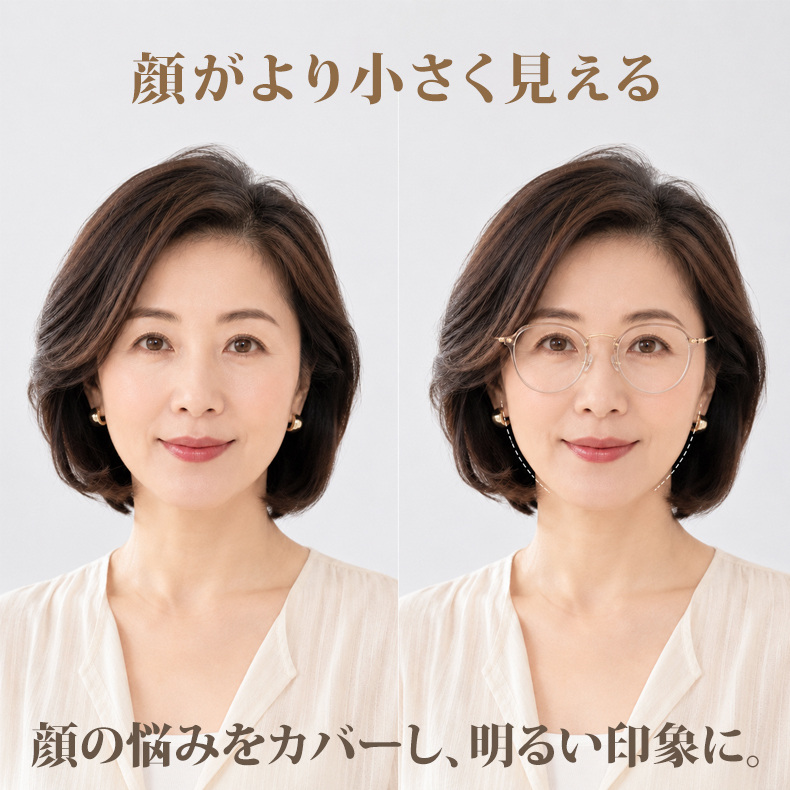 【快適なメガネ】8gしなやかボストンメガネ｜肌なじみクリアで中顔面すっきり｜クラシックレトロな老眼鏡 | Boston BlueGuard | Eterlens