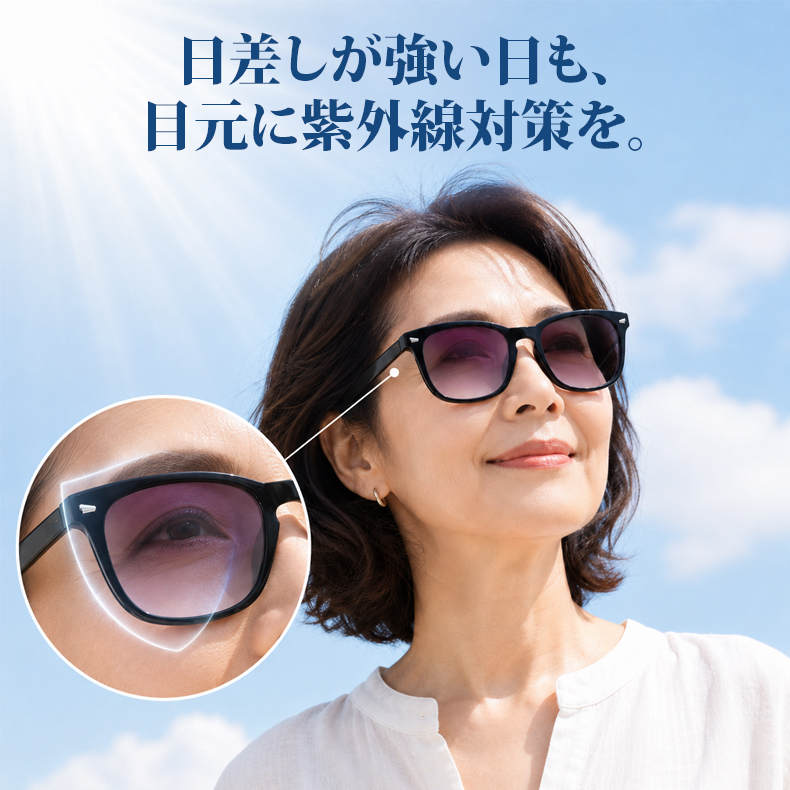 【老眼鏡・サングラスの2in1 】多焦点偏光メガネ｜遠近両用・紫外線対策｜Eterlens