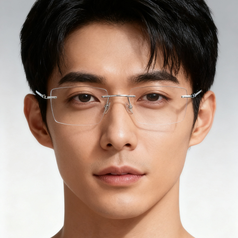 Eterlens 15g ミニマリストフレームレスブルーライトカット老眼鏡 | 軽量で目にやさしい・快適な読書をサポート | オフィスやレジャーに欠かせない - 商品画像 3/13 (Rimless BlueGuard)