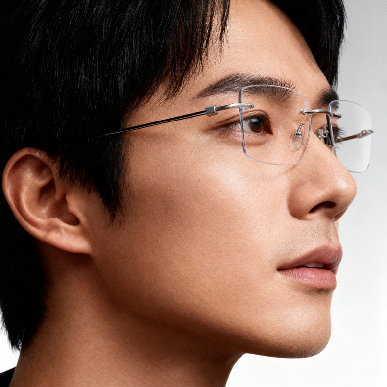 Eterlens 15g ミニマリストフレームレスブルーライトカット老眼鏡 | 軽量で目にやさしい・快適な読書をサポート | オフィスやレジャーに欠かせない