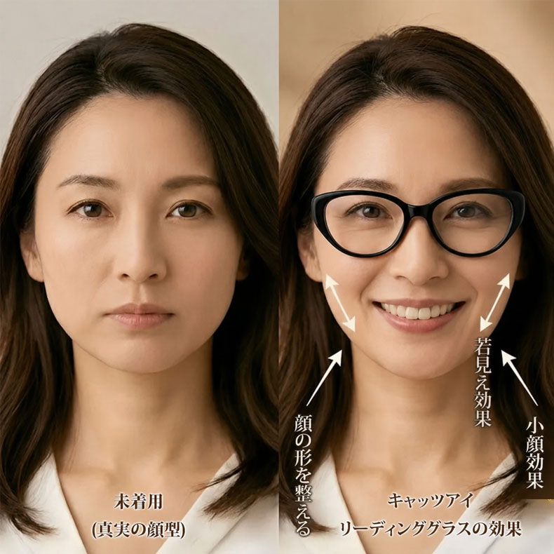 【リフトアップ効果・一番人気】Eterlens レディース フォックス型 リーディンググラス｜小顔見え｜エレガント｜ブルーライトカット 商品画像 21
