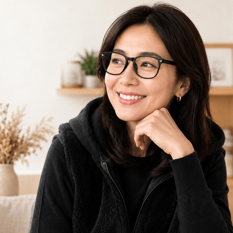 遠近両用累進多焦点ブルーライトカットビッグフレーム老眼鏡 | Wellington Progressive | Eterlens