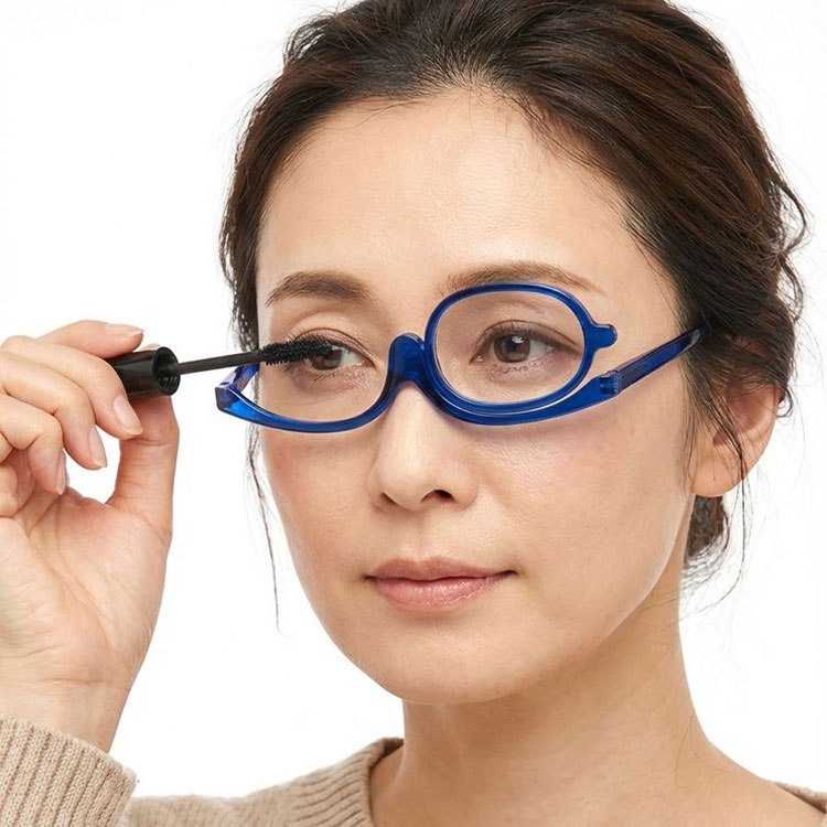 回転式片眼レンズ化粧用老眼鏡 | Oval BlueGuard | Eterlens
