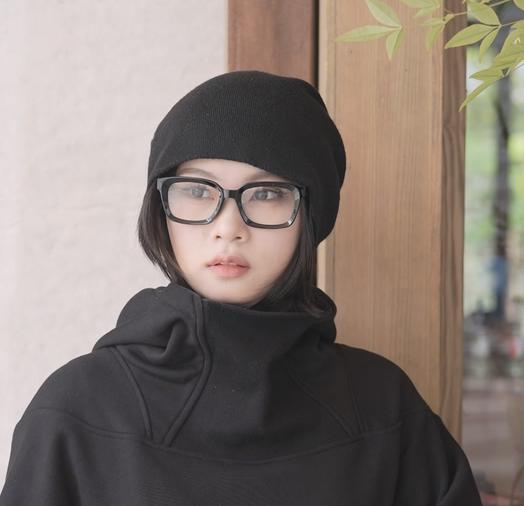 Eterlens 知性の窓  | ブルーライトカット老眼鏡ビッグフレームウェリントン型-black