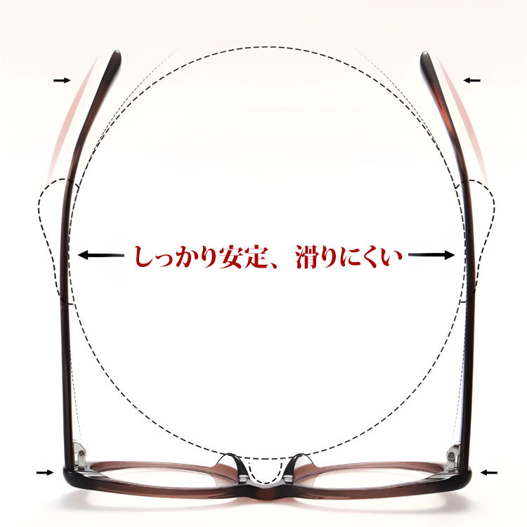 Eterlens KL エレガントでおしやれな 若見えプル-ライトカットリ-ディンググラス