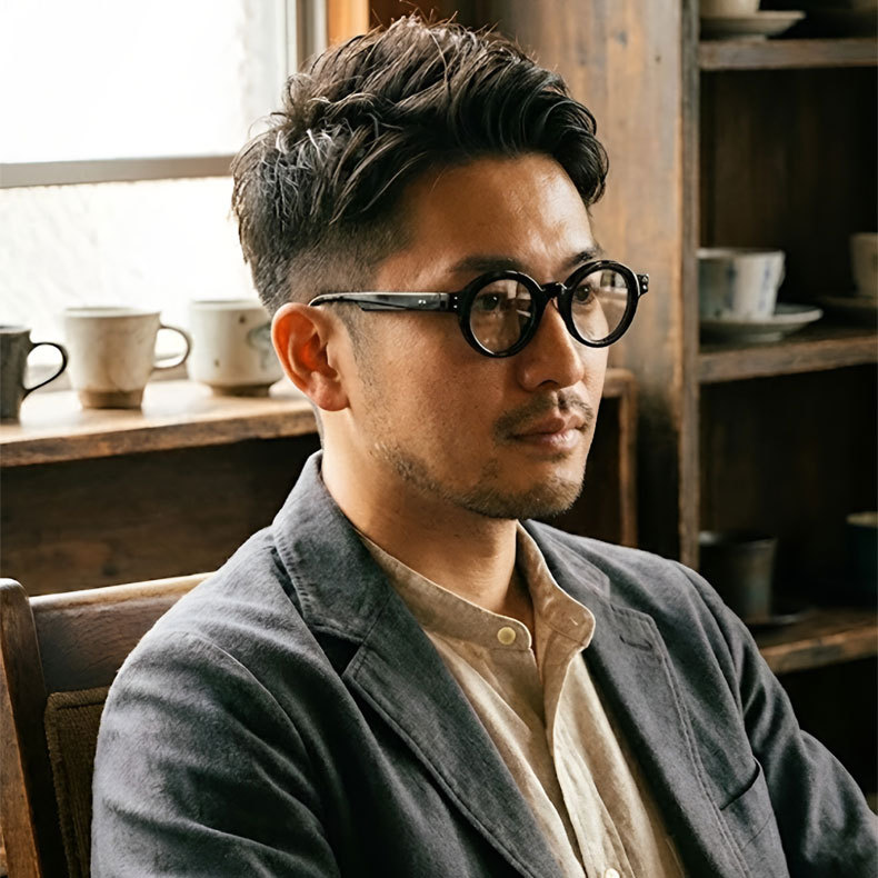 Eterlens 時の円環コレクション| レトロ風ラウンドフレーム老眼鏡