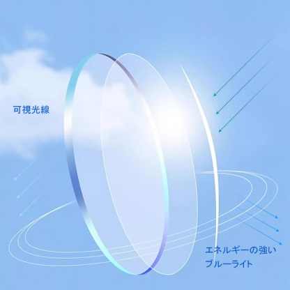Eterlens ブルーライトカットレンズ搭載 ペールカラーシニアグラス-Eterlens