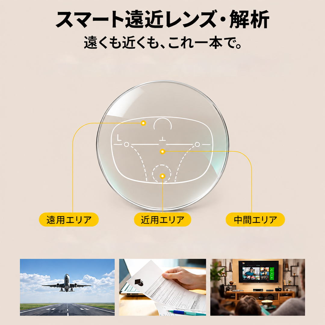【いい印象は、一瞬で】 究極の小顔効果ビッグフレーム | ブルーライトカット |遠近両用 |おしゃれリーディンググラス 商品画像 5